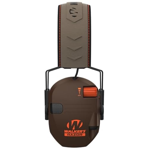 Walker's Razor Slim Ultra Low Profile Compact Design Adjustable Range Shooting Hunting Hearing Protection Electronic Earmuffs