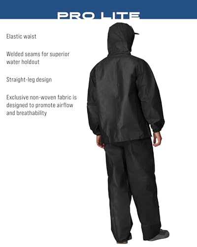 FROGG TOGGS Men's Pro Lite Rain Suit, Waterproof, Breathable, Dependable Wet Weather Protection