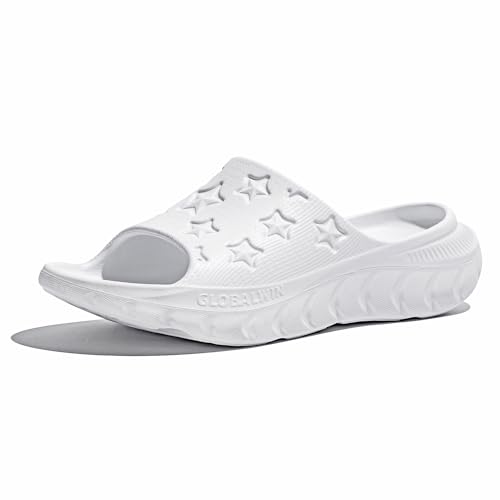 GLOBALWIN Sports Recovery Slides for Women Ava Sports Sandals With Comfortable Arch Support Indoor Outdoor Cloud Slippers ...