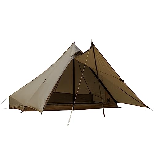 OneTigris Tetra Ultralight Tent Tipi 1-2 Person with Inner Tent, Tent Pole, Trekking Pole Tent, Waterproof 3 Season, Ideal...