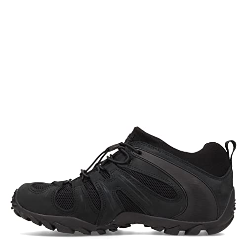 Merrell Men's Chameleon 8 Stretch Tactical Work Shoes, Waterproof Nubuck & Mesh Upper Ultra-Lightweight Hiking Combat Boots