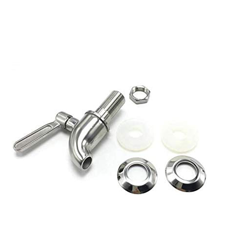 Leadigol 1PCS Stainless Steel Dispenser Tap,Drink Dispenser Faucet Thread Dia Bottled Water Dispenser Faucet