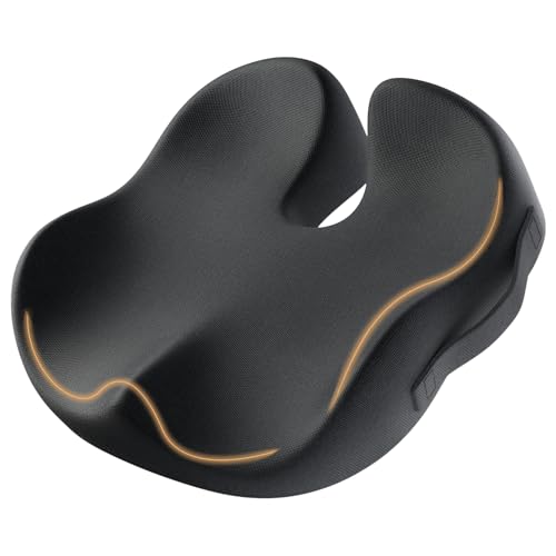 ProtoArc Seat Cushion, Office Chair Cushion for Sciatica, Coccyx Cushion, Ergonomic Memory Foam Seat Cushion for Car, Hom...