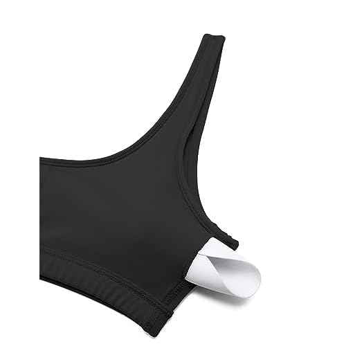 CRZ YOGA Butterluxe Mini Bra for Women - Scoop Neck Low Impact Wireless Sports Yoga Padded Workout Cami