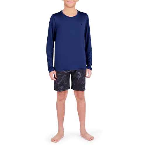 Spyder Boys Long Sleeve Rash Guard ? UPF 30+ Sun Protection, 4-Way Stretch Swim Shirt