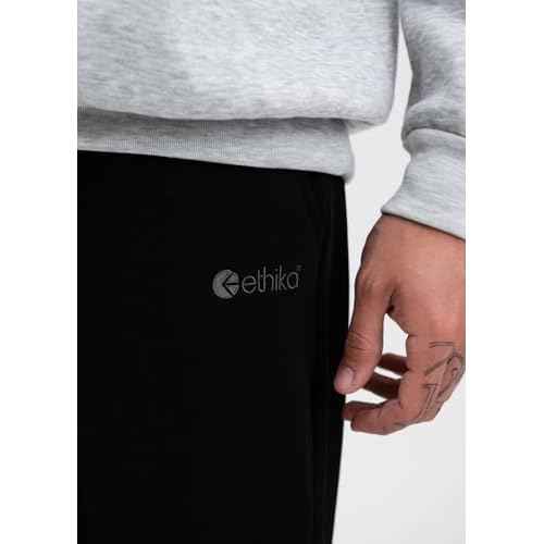 Ethika Men's Raw Edge Sweatpant | Black
