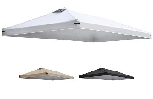 10x20 Canopy Replacement Top Cover with Air Vents for ez up Pop up Canopy Gazebo Tent, with Adjustable Strap, Waterproof &...