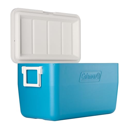 Coleman Chiller 48qt Insulated Portable Cooler with Ice Retention & Heavy-Duty Handles, Made in USA, Great for Camping, Ta...
