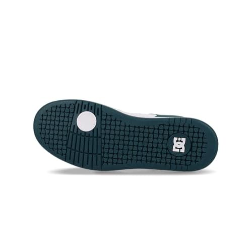DC Men's Manteca 4 Skate Shoe, Teal/White/Black, 14