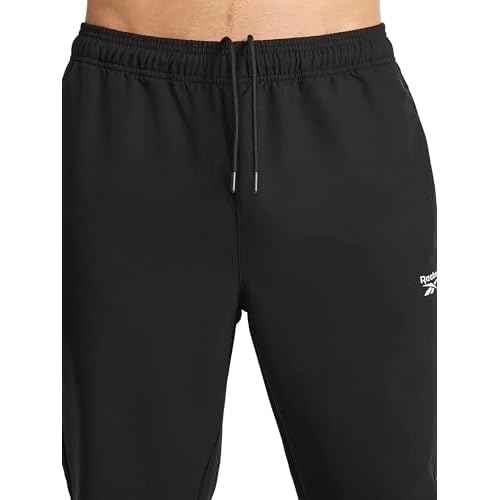 Reebok Men's Repeat Woven Pant, Standard Fit, 30¡± Inseam, Lightweight Stretch Poly-Blend Fabric