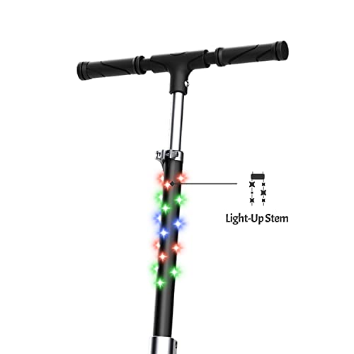 Jetson 2-Wheel Kick Scooter, Sturdy Wide Deck, Height Adjustable Handlebar, Rear Brake, Easy-Folding Mechanism, 8 inch wheels