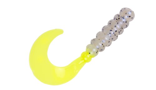 Strike King Mr. Crappie Grub Fishing Lure, 2", Ribbed Body
