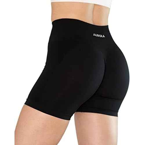 AUROLA Intensify V2.0 Women's Workout Shorts Athletic Running Shorts, Seamless High Waist Gym Yoga Shorts