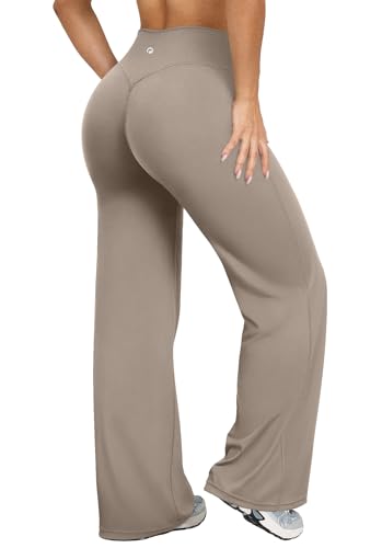OQQ Yoga Pants Women High Waist Stretch Casual Soft Straight Leg Bottoms