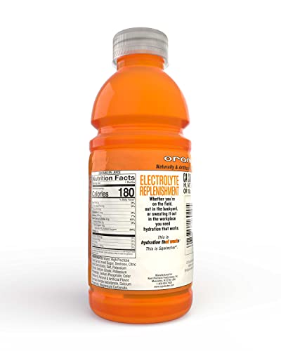 Sqwincher Activity Drink Bottles | Orange Flavored | Low Calorie | Low Sodium | Ready-To-Drink| Electrolyte Replenishment ...
