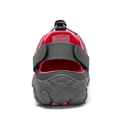 SAGUARO Men's Sport Sandals Adjustable Strap Closed Toe Outdoor Hiking Sandal Beach Water Shoes