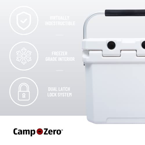 CAMP-ZERO 12L-12.6 Quart Portable Hard Cooler Ice Chest, Perfect for Drinks, Lunch, Beach, Picnics, Boating, Camping and T...
