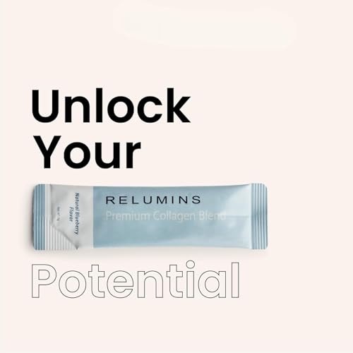Relumins Premium Collagen & Gluta-1000 Bundle – 10 Blueberry Marine Collagen Sachets + 30 Vegetarian Capsules for Holidays...
