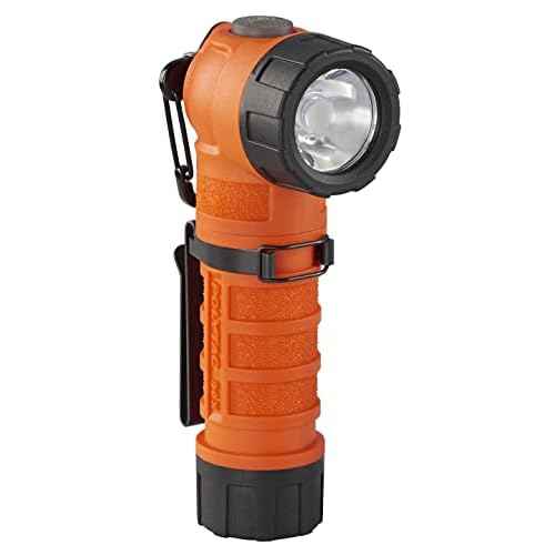 Streamlight 88837 PolyTac 90X USB 500-Lumen Multi-Fuel Right-Angle Rechargeable Flashlight, SL-B26 Battery Pack & USB Cord and Gear Keeper, Orange