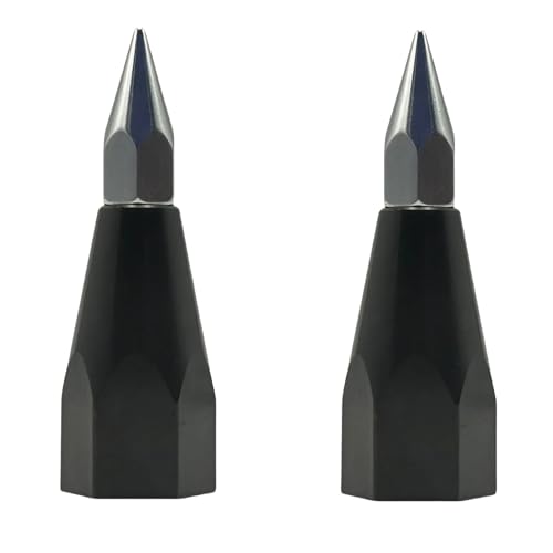 2 Pack Prism Pole Tip Replaceable Sharp - Pointed Surveying Pole Tip - 5/8 Female Thread - Fits GPS Carbon Fiber Pole, Cen...