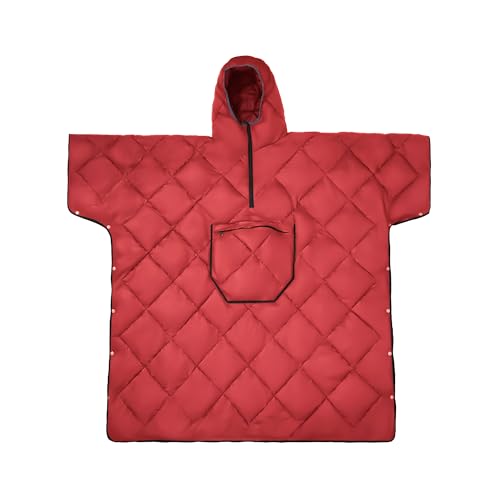 Wearable Camping Blanket Honcho Poncho - Stadium Blanket, Sleeping Bag for Adults, Packable Ultralight Warm & Waterproof f...