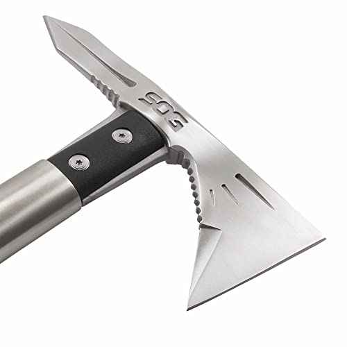 SOG Tomahawk Tactical Hatchet - Voodoo Hawk Mini Tactical Axe, Throwing Hatchet w/ 2.75 Inch Blade for Survival Sports and Camping Axes (F182N-CP)