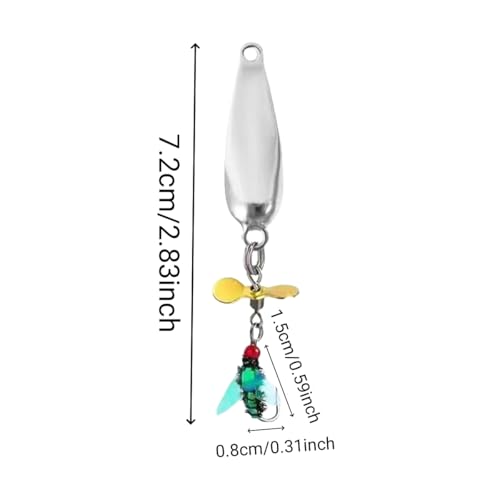 5PCS Spinners-Spinnerbaits Lures-Swimming or Jigging Fishing Spinners with Two-Way Spinning Spoons System-Outdoor Fishing ...