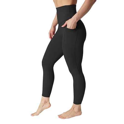 90 Degree By Reflex Squat Proof Elastic Free Super High Waisted Tummy Control Ankle Leggings with Pockets