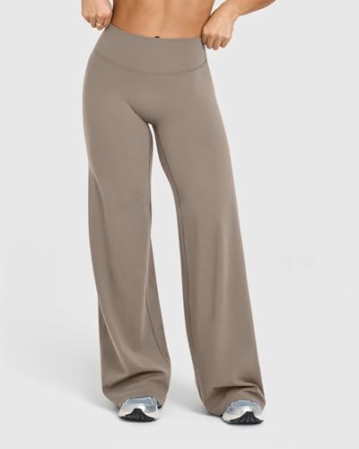 OQQ Yoga Pants Women High Waist Stretch Casual Soft Straight Leg Bottoms