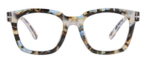 Peepers by PeeperSpecs Women's to The Max Square Blue Light Blocking Reading Glasses