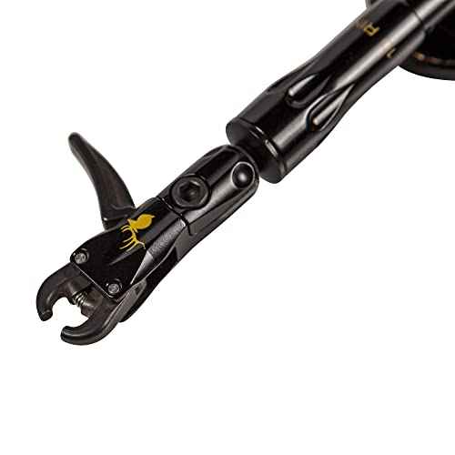 Trophy Ridge 10-Ring Archery Bow Release - Compact Dual-Caliper Design, 360¡Æ Rotating Head, 360¡Æ Swiveling Arm, Adjustable Length, Trigger Travel Tuning, Premium Leather Buckle Strap