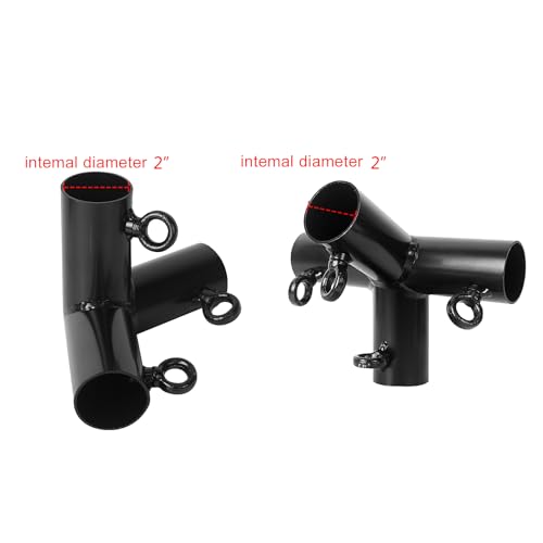 Aoneky 2'' Corner Canopy Fitting Couplers Kit - Frame Carport Connectors (10 Leg Kits)