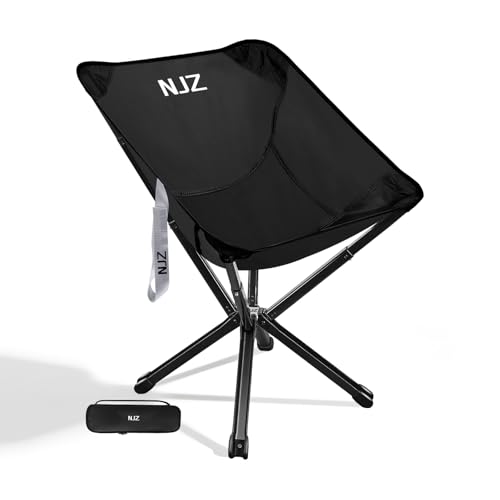 NJZ Lightweight Folding Camping Chair — Compact & Easy to Use, Portable Chair for Everyday Outdoor Comfort, Beach, Campin...