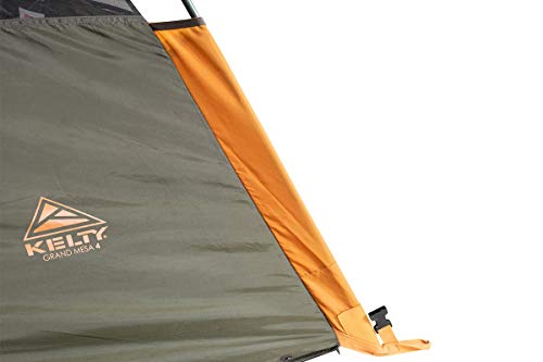 Kelty Grand Mesa 2P or 4P Backpacking Tent – 3 Season Camping, Thru Hiking Shelter, Aluminum Pole Frame, Single Door + Ves...