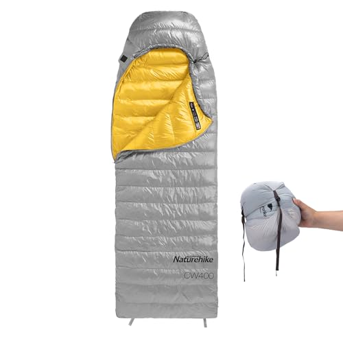 Naturehike 초경량 다운 추운 날씨용 침낭, 650FP 컴팩트 침낭 3-4계절용, 성인 및 어린이, 배낭여행, 캠핑, 하이킹, 여행용 압축 가방 포함