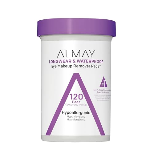 Almay Makeup Remover Pads, Longwear & Waterproof, Hypoallergenic, Fragrance-Free, Dermatologist & Ophthalmologist Tested, ...