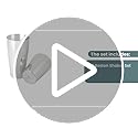 A Bar Above Cocktail Shaker Set, 4-Piece Professional Bartender Kit with Boston Shaker, Strainer and Jigger, Stainless Ste...