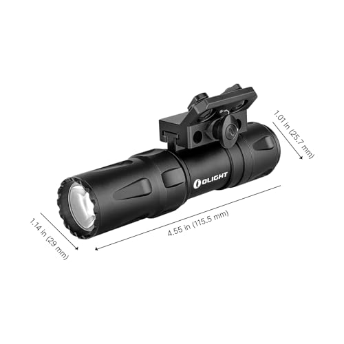 OLIGHT Odin Mini 1250 Lumens Ultra Compact Rechargeable Mlok-Mount Weaponlight, Removable Slide Rail Mount and Remote Swit...