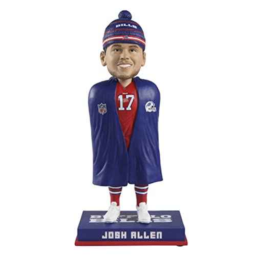 FOCO Josh Allen (Buffalo Bills) Sideline Jacket w/Beanie CLARKtoys Exclusive Bobblehead #360