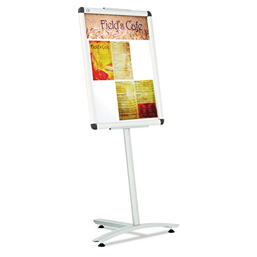 Quartet Improv Lobby Clip Frame Sign, 18 x 24 Inches, Aluminum Pedestal Base (LCF2418)