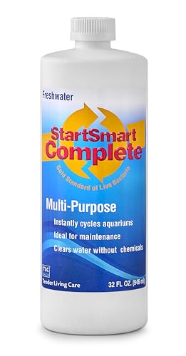 TLC Products StartSmart Complete Freshwater Aquarium Cycle Starter & Beneficial Nitrifiers, Supports Clear Water & Biofilt...