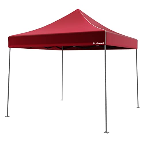 Pop-Up Outdoor Canopy Shade - 10x10 Water-Resistant Party Tent with Instant Setup and Portable Carrying Bag for Storage or...