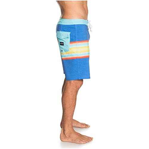 Quiksilver Mens Highline Six Channel 19 Boardshort Swim Trunk