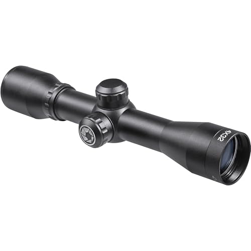 Barska 4x32mm Contour Crossbow Scope ? Multi-Point Aiming, 1-Inch Tube, Windage/Elevation Turrets, Long Eye Relief, Lightweight, Durable, for Crossbows, Deer Hunting, Target Practice