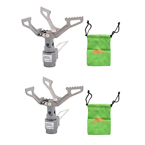 BRS -3000T Backpacking Stove Camping Portable Propane Butane Stove Mini Stove for Outdoor Travel Mountaineering Cooking (2...