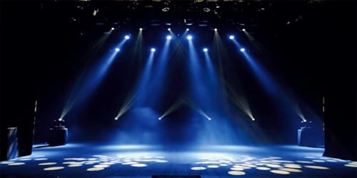 Yeele 15x8ft Stage Spotlight Backdrop for Photography Blue Light Concert Background Superstar Drama Play Live Music Show B...