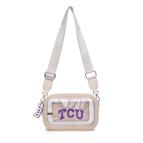 Montana West NCAA Clear Bag for Stadium Events Handbags for Sports Fans with Adjustable Nylon Strap,Card Pocket & Team Logo
