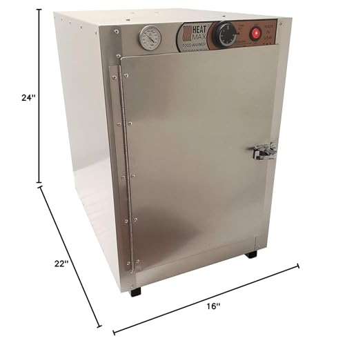 HeatMax 162224 Electric Party Catering Full Size 3.25" Tall Pans Hot Box Food Warmer, The Original and The Best, NSF/UL Certified Great for Schools and Churches - Made in USA with Service, Support