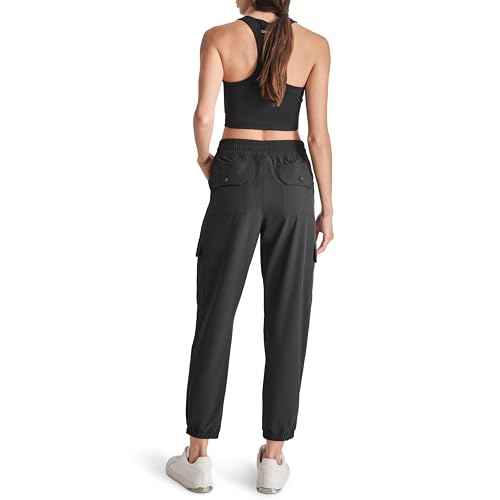 DKNY Women's Wide Leg Adjustable Waistcord Cargo Pant
