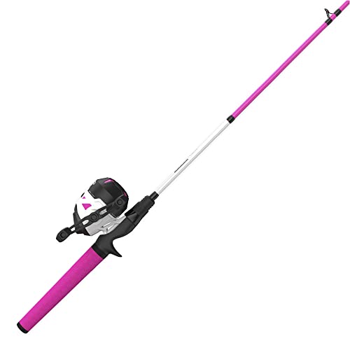 Zebco Roam Spincast Reel and Fishing Rod Combo, 6-Foot 2-Piece Fiberglass Fishing Pole with ComfortGrip Handle, Quickset A...